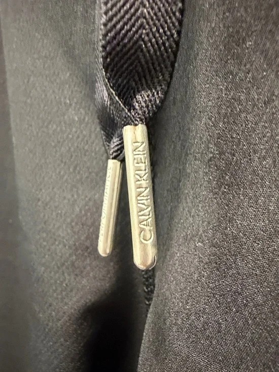 Calvin Klein Black Lined Dressy Joggers with Drawstring Waist - Picture 7 of 16